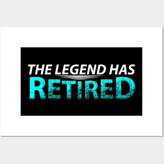 The legend has retired Wall Art by Johnny_Sk3tch